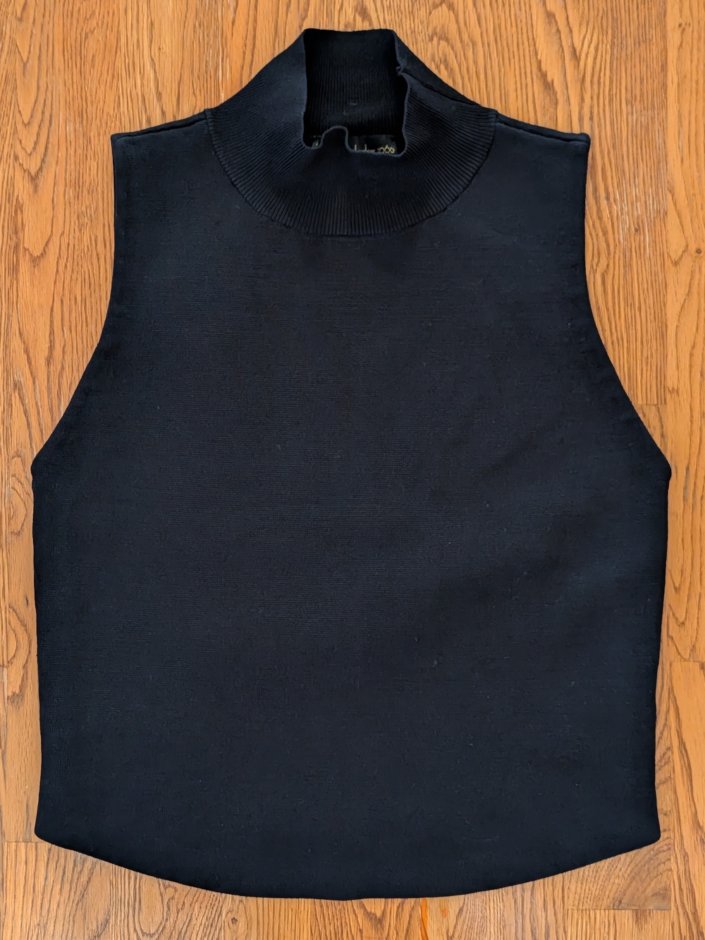 House of Harlow 1960 Black Mock Turtleneck Sleeveless Tank Top
